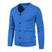 Pure Foreign Trade Knitted Cardigan 2022 Autumn Winter New Factory Wholesale Men's Slim Fit Casual V-Neck Sweater Jacket_viptrois.com