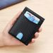 Men's Wallet Card Cases Men's Small Wallet Carbon Fiber Texture Dollar Clip Anti Magnetic RFID Wallet_viptrois.com