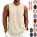 Men's Athletic Tank Top - Breathable Quick-Dry Gym Workout Shirt For Basketball & Training - Lightweight & Loose Fit Summer Sport Vest_viptrois.com