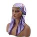 Cross Border Satin Headscarf Children's Hat Fashionable All Match Pullover Hat Curved Satin Airplane Cap Baotou Cap Children_viptrois.com