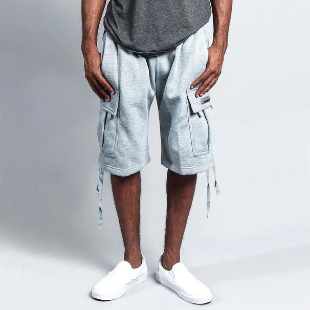 Cross-border Foreign Trade New Summer Five-point Overalls Men's Casual Multi-pocket Loose Straight Strap Shorts Are In Stock_viptrois.com