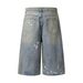 Men's Clothing Street Personality Ink Splash White Dot Distressed Wide Leg Jeans Washed Distressed Loose Embroidered Wide Leg Pants_viptrois.com