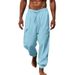 Premium Products 2024 Summer Autumn Cotton And Casual Leg Bundle Multi Pocket Tether Solid Color Loose Large Size Work Pants For Men_viptrois.com