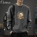 Cotton Long Sleeved T-Shirt Men's Base Shirt 2025 Spring And Autumn Round Neck Solid Color With Loose Fitting Pattern_viptrois.com