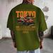 Men's Clothing Retro Racing Suit Short Sleeved T Shirt For Men And Women 2025 Summer Trendy Brand All Match Short Sleeved Hip Hop Street Style_viptrois.com