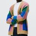 Men's Knit Cardigan Sweater - V-Neck Long Sleeve Open Front Casual Pullover For Men, Trendy Jacquard Pattern, Lightweight Polyester,_viptrois.com