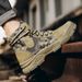 European Warm Series Xuanpin Camouflage Four Seasons Men's Trendy Casual Work Shoes Mid-top Martin Desert Combat Boots_viptrois.com