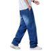 Men's Plus Size Relaxed Fit Straight Leg Jeans - High Waist Stretchy Comfort For Big & Tall Gentlemen (XL-8XL, Multiple Colors)_viptrois.com