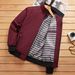 Men's Business Casual Stand Collar Jacket Plus Size Loose Dad Top Spring Autumn New_viptrois.com