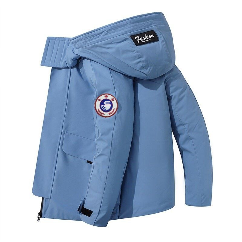 Men's & Women's Long Down Jacket With Hood, Waterproof Winter Coat, 600FP White Duck Feather, Windproof Parka For Extreme Cold -30℃_viptrois.com