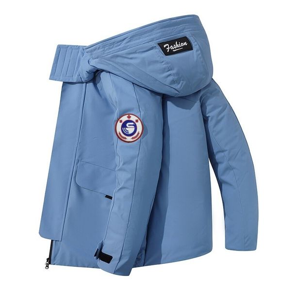 Men's & Women's Long Down Jacket With Hood, Waterproof Winter Coat, 600FP White Duck Feather, Windproof Parka For Extreme Cold -30℃_viptrois.com