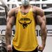 Muscle Men's Fitness Training Clothes, Cotton Vest, Thin Shoulder Strap, Bottoming Shirt, Loose And Breathable Top, Sweat-absorbing And Breathable_viptrois.com