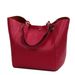 European and American Retro Simple Bucket Bun Mother Bag Shoulder Handbag Suitable for Shopping and Daily Matching_viptrois.com