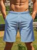 Men's Clothing Summer Swimming Trunks Loose Vertical Stripes Design Shorts Quick Drying 3D Printed Beach Pants_viptrois.com