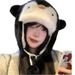Cue Penguin Plush Children in Auumn Winer, Thick Warm Proecion Ears, Lei Feng for Small Face, Cycling and Skiing_viptrois.com