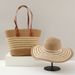 Women's Tote Bags A Large-capacity Straw Bag Made By A Woman In A Hat, A High-end Summer Commuting Bag And A Vacation Tote Bag_viptrois.com