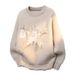 "Unisex Round Neck Knit Sweater – Minimalist Pullover For Layering, Dropshipping-Friendly (Grey/Khaki/Royal Blue, Sizes 165-190cm)"_viptrois.com