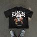Men's Clothing Trend Fashion Hip Hop Printed Short Sleeved T Shirt_viptrois.com