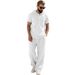Men's Grey Textured Casual Suit New Style Versatile Breathable Hooded Top And Pants Set For Resort_viptrois.com