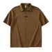 Men's Wrinkle-Resistant Short-Sleeve Shirt – Breathable & Stylish Casual Office Wear (Black/White/Deep Brown, Sizes M-3xl)_viptrois.com