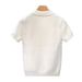 Men's Clothing Spring And Summer V Neck Polo Shirt Business Breathable New Men's Knitted Sweater Short Sleeved T Shirt Loose Lapel Solid Color_viptrois.com