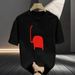Personalized Creative Crew Neck Loose T-shirt New Heavy Cotton Casual Fashion Men's Wear 2025 Summer Short Sleeves_viptrois.com