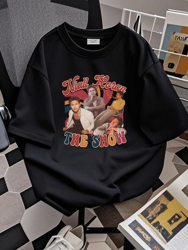 Vintage Niall Horan The Show Live On Tour 2024 T Shirt Unisex Homme Soft Slightly Graphic Breathable Stylish Streetwear Comfortable Versatile_viptrois.com