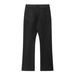 Men's Clothing Bajia Black Washed Retro Distressed Bootcut Scimitar Slim Flared All Match Denim Pants_viptrois.com