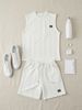 Men's Casual Sports Two-Piece Set Knitted Jacquard Vest And Shorts Knitwear Fashion Trendy Streetwear For Men_viptrois.com