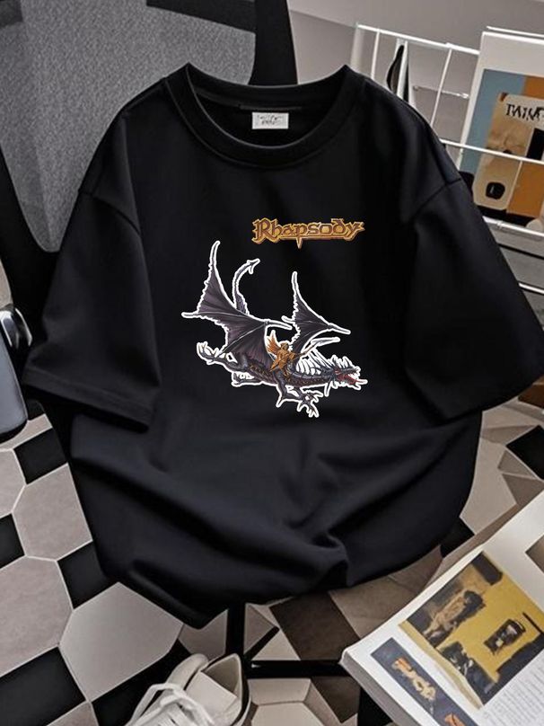 1998 Rhapsody Of Fire Band Emerald Swords Promo Tee For Men Women TT8875 Homme Fashion Summer Versatile Top For Everyday Wear Soft_viptrois.com