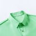 Men's Business Commuter Short Sleeved Shirt Solid Color Summer New Exclusive Supply_viptrois.com