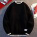Men's Clothing Men's Autumn And Winter Plus Velvet Round Neck Sweater Casual Versatile Sweater Simple Handsome Pullover Sweater_viptrois.com
