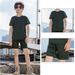 Summer Children's Physical Fitness Suit Summer Camp Quick Drying Mesh Polyester Cover Cotton T Shirt Training Suit Student Military Training Suit_viptrois.com