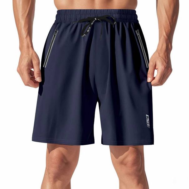 Spring/Summer 2025 Men's Quick-drying Sports Shorts, Luminous, Slightly Elastic, Loose Fitness Capri Pants_viptrois.com