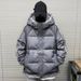 Men's Clothing Fashion Winter With Striped Design, 900FP Duck Down Filled, Short Parka Coat For Teens & College Students (Black, Champagne, Gray)_viptrois.com
