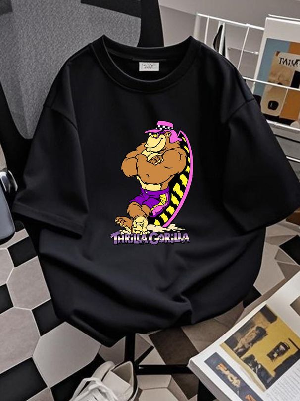 Vintage Thrilla Gorilla T Shirt Size S M L XL 2XL Top For Everyday Wear Graphic Stretched Designer Clothes Summer Homme Unisex Fashion Casual_viptrois.com