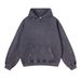 420GSM Loopwheel Cotton Hoodie – Vintage Washed Pullover With Wax-Dyed Texture (Retro Streetwear, Unisex Oversized Fit)_viptrois.com