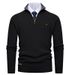 Pure Amazo Cross-Border Me's Vertical Rib Kit Europea Size Half-Zip Stad Collar Thickeed Warm Sweater For_viptrois.com