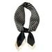 New Versatile Decorative For Women, Black And White Professional Striped Neck Scarf, Elegant Fashionable 70s Korean_viptrois.com