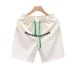 Hot-selling Casual Loose Capri Pants For Men, Summer White Shorts, Trendy Sporty Pants, Thin Men's Pants, Sand_viptrois.com