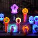 Halloween Decoration Pumpkin Lantern Glowing Hand-cranking Stick Night Light Toy_viptrois.com