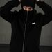 Men's Clothing American Street Style Loose-fitting Versatile Streetwear Letter Double Hooded Zip-up Sweatshirt_viptrois.com