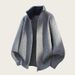 Men's Zip-Up Knit Cardigan – Oversized Casual Sweater With Stand Collar (M-4XL) | Winter Warm & Stylish_viptrois.com