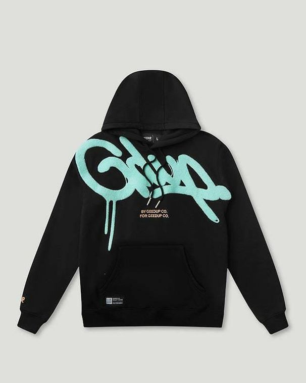 Men's Clothing Unisex Streetwear Letter-Embroidered Hoodie – High-Street Hip-Hop Style, Loose-Fit Pullover Sweatshirt_viptrois.com