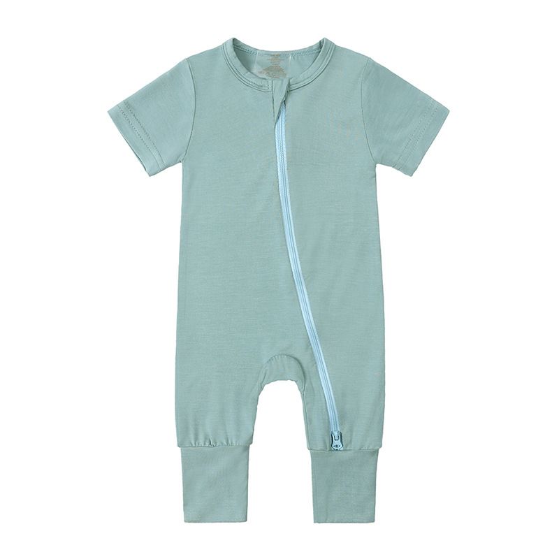 Organic Bamboo Baby Romper – Soft & Breathable Short-Sleeve Onesie For Boys & Girls (1-3 Years, 80-100cm) – Lightweight Summer Outfit_viptrois.com