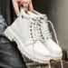 European Warm Series Men's Martin British Style Black Work Height Increasing Safety Shoes Desert Yellow Boots Men_viptrois.com