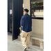 Spring And Autumn New Denim Shirt Jacket Men's Loose Silhouette Trendy Brand Washed Casual Long Sleeved Lining_viptrois.com