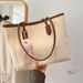 Elegant Commuter Tote Bag - Versatile Shoulder Bag For Women, Soft PU Leather Bucket Bag With Detachable Strap, Stylish Handbag For Work_viptrois.com