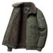 Men's Clothing Wool and cotton bomber jacket for men winter plus velvet thick warm cotton casual workwear coat_viptrois.com