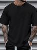 With Brand Logo 100% Cotton Summer Men Loose T-Shirts Casual Breathable Short Sleeves Fashion Outdoor High Street Top_viptrois.com